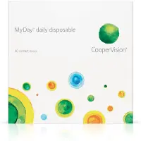 CooperVision (90er Packung) Tageslinsen (-12 dpt & BC 8.4) mit UV-Schutz für Allergiker & trockenere Augen