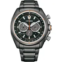 Citizen Herren Armbanduhr mit Eco Drive aus Edelstahl, anthrazit
