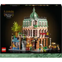 LEGO Icons Boutique-Hotel Gebäude mit 5 detailreichen Zimmern inkl. Galerie, Modellbausatz für Erwachsene, Modular Buildings Reihe 10297
