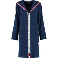 Cawö Bademantel 3101 Uni Reißverschluss Marine Damen-XL