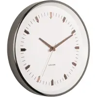 Karlsson – Wanduhr Arrow Batons – Gun Metal