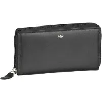 Golden Head Leder Geldbörse Polo RFID Protect Zipped Ladies Purse Wallet Black schwarz
