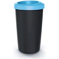 Prosperplast COMPACTA R DROP Abfallbehälter – Volumen: 45 l, Farbe: Hellblau