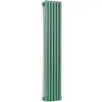 Blumfeldt Badheizkörper, Design Heizkörper Flach, Sparsamer Flachheizkörper Vertikal, Wand-Röhrenheizungen, 365 W Vertikal Heizkörper mit Thermostat, Wandheizkörper für Badezimmer & Wohnzimmer