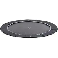 Exit Dynamic Sporttrampolin ø427cm, Bodentrampolin, Rund, für Kinder, Schwarz
