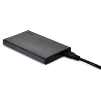 Port Designs 900035, SSD-Gehäuse, 2.5", SATA, Serial ATA II, Serial ATA III, Hot-Swap, USB Anschluss, Schwarz