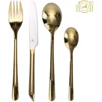 Laguiole Lg Bestik Cha Guld 16 Stk