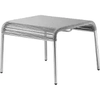 FDB Møbler - M20L Teglgård Hocker Outdoor, Kordel hellgrau