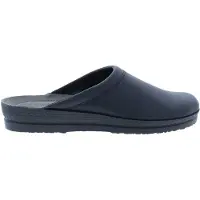 Rohde Herren Pantoletten Clogs Leder Neustadt-H 1515, Größe:46 EU, Farbe:Schwarz