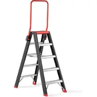 Altrex Taurus beidseitig begehbare Stufenleiter TDO 5 Stufen mit Bügel