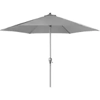 Doppler , Sonnenschirm / Kurbelschirm "Active Auto Tilt 280", hellgrau, Ø 280 cm