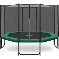 Magic Circle Pro Pro Trampolin 480 Grün mit Sicherheitsnetz