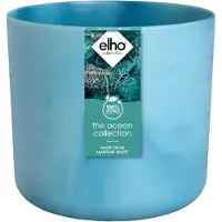 Elho The ocean collection rund 18cm atlantikblau (blauw)