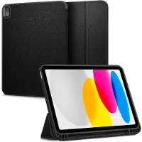 Spigen Urban Fit Klapphülle für das Apple iPad 11 (2025) 11 Zoll A16 / iPad 10 (2022) 10.9 Zoll - Schwarz