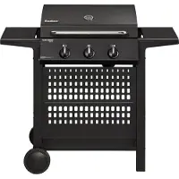 Enders Gasgrill San Diego Next 3 schwarz 3 Brenner inkl. Deckelthermometer, Ablage, Fettauffangschale, Seitenablage, War
