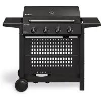 Enders Gasgrill San Diego Next 4 schwarz 4 Brenner inkl. Deckelthermometer, Ablage, Fettauffangschale, Seitenablage, War