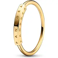 Pandora Damenring - mit Schriftzug Pandora - Pandora Gelbgold
