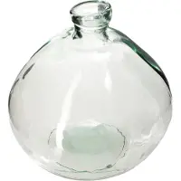 Atmosphera Uly - Runde Vase Ø21x22cm aus Recyclingglas