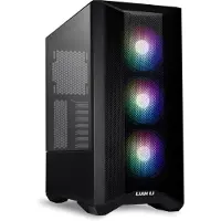 Lian Li Lancool II Mesh RGB , Midi Tower, PC, Schwarz, Transparent, ATX, EATX, ITX, micro ATX, Netz, Stahl, Gehärtetes Glas, Multi