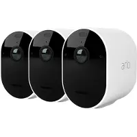 Arlo Pro 5 2K kabellose Spotlight Überwachungskamera außen, 3er Set weiß, IP-Sicherheitskamera, Innen & Außen, Verkabelt & Kabellos, Decke/Wand, Weiß, 2688 x 1520 Pixel