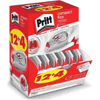 Pritt Korrekturroller Compact Flex, m. Push-&-Pull-Funktion, L 10 m x B 4,2 mm, 16er-Multipack