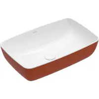 Villeroy & Boch V&B Aufsatzwaschtisch Artis 58x38cm, o. HLB, ohne Überlauf, Rust