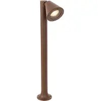 QAZQA Moderner Außenpfosten rostBraun 60 cm IP44 Verstellbar Ciara