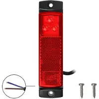 Pricenet Positionsleuchte 12/24V rot 126x30mm LED im Blister