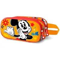 KARACTERMANIA Disney Micky Maus Whisper 3D Doppelfedermäppchen, Orange