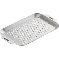 Enders Grillschale, grau, Edelstahl, 32 x 19 x 1,5 cm