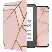 IMoshion Design Slim Hard Case Klapphülle für das Amazon Kindle (2024) / Amazon Kindle (2022) 11th gen - Pink Graphic