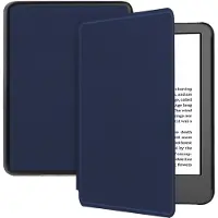 IMoshion Slim Hard Case Klapphülle für das Amazon Kindle (2024) / Amazon Kindle (2022) 11th gen - Dunkelblau