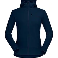 Norrøna Women's Falketind Warmwool Stretch Zip Hood Midlayer-Jacke