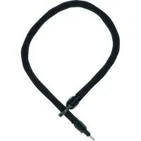 ABUS Rahmenschloss-Einsteckkette IvyTex Adaptor Chain 8KS - Fahrradschloss mit schmutz- und feuchtigkeitsabweisender Hülle - 8 mm starke Kette - Schwarz