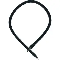 ABUS Rahmenschloss-Einsteckkette IvyTex Adaptor Chain 6KS - Fahrradschloss mit schmutz- und feuchtigkeitsabweisender Hülle - 6 mm starke Kette - Schwarz