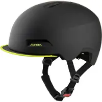 Alpina sport Alpina Fahrradhelm Brooklyn schwarz/neongelb matt, Gr.57-61cm