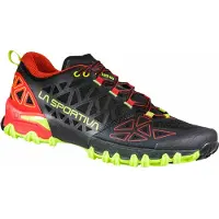 La Sportiva Bushido Sportschuhe Herren Outdoorschuhe Wanderschuh Schwarz Freizeit, Schuhgröße:45 EU