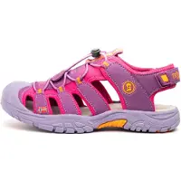 TROLLKIDS Outdoorsandale "Kids Kvalvika Sandal", Mädchen, Gr. 35, Textil, orange (schwarz rose, orange), Synthetik, Textil, mehrfarbig, Schuhe Outdoorsandale