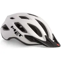 Met CROSSOVER II Fahrradhelm, weiß matt, Größe M