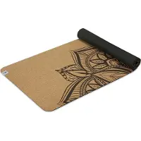 Gaiam YOGAMATTE PRINTED CORK MANDALA (5MM) PERFORMANCE