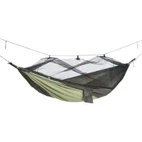 Amazonas Hängematte Moskito Traveller Thermo grün schwarz