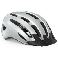 Met DOWNTOWN Fahrradhelm, glänzend weiß, Größe M/L