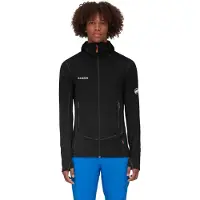 Mammut - Polaire légère et extensible zippée - Taiss Light ML Hooded Jacket Men Black für Herren - Größe L - schwarz