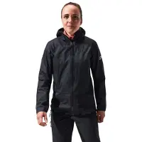 Berghaus Mtnguide Hyperalphashelljacket, Damen Hardshelljacke, 10 (36), BLACK/BLACK,
