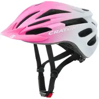Cratoni Kinderhelm Pacer Jr. Pink/weiß Matt - S/M (54-58cm)