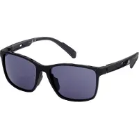 Adidas SP0035 Herren-Sonnenbrille Vollrand Quadratisch Kunststoff-Gestell, schwarz