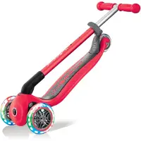 Globber Primo Foldable Lights, Kinder, Dreiradroller, Unisex, Asphalt, Pflasterstein, Kies, 50 kg, 3 Rad/Räder