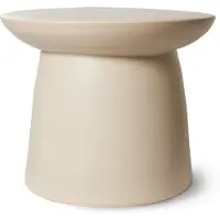 HK Living Earthenware Beistelltisch L 46 x 37 cm Steingut Cream