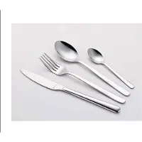 Michelino Besteckset 24 teilig Serie Phoebe für 6 Personen Edelstahl Mehrzweck Einsatz für Zuhause Messer Gabel Löffel Küche