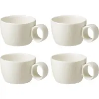 Maastricht porselein Maastricht Porzellan Espressotasse Lux 8 cl Offwhite 4 Stück